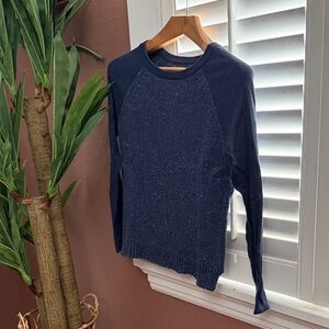 Navy Blue Knit Sweater